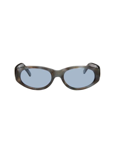 Brown & Blue Unwound Sunglasses