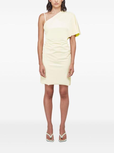 Slick asymmetrical draped dress