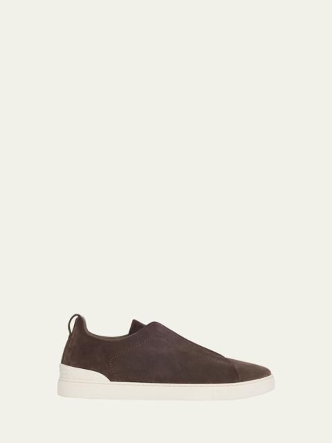 Men's Triple Stitch Suede Sneakers
