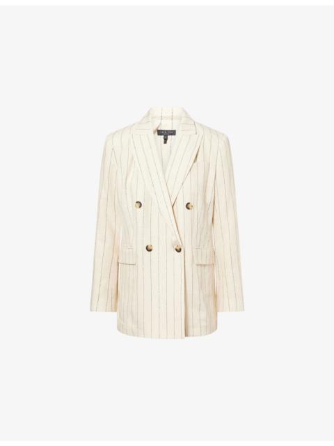 Emile Stripe Cotton-Linen Blend Blazer