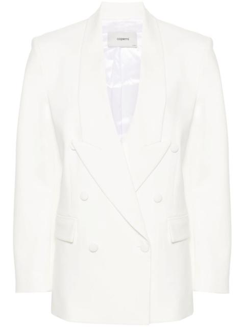 double-breasted tailored blazer