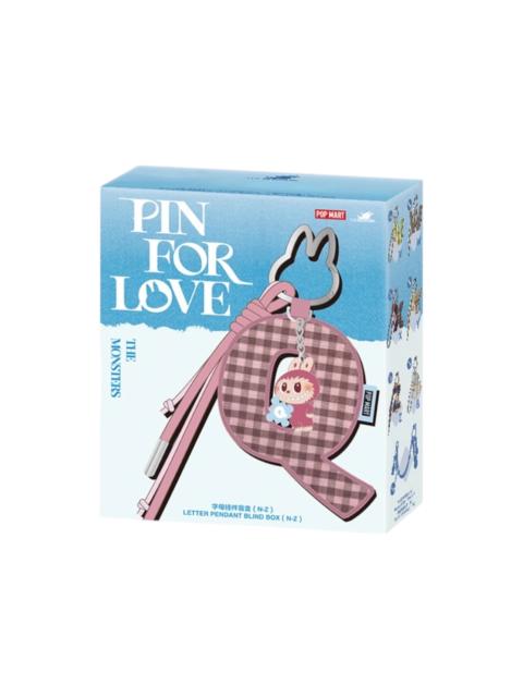 Pop Mart Labubu The Monsters Pin for Love Series Letter Pendant (N-Z) Single Blind Box