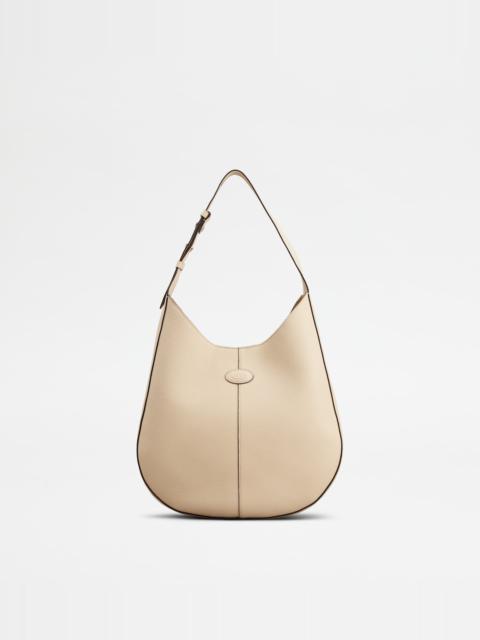 TOD'S DI BAG HOBO BAG IN LEATHER SMALL - BEIGE