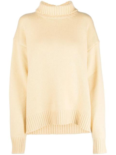 roll-neck loose-fit jumper