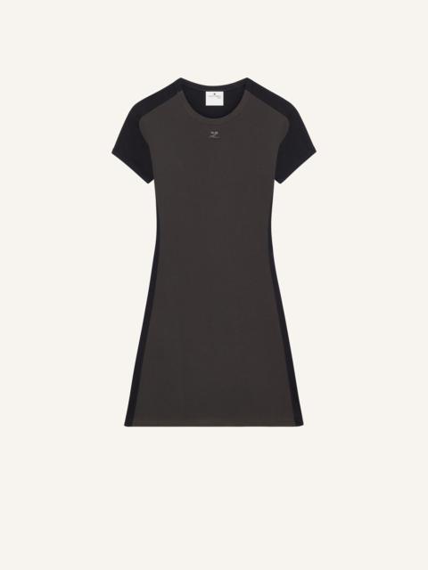 CONTRAST FRAME MINI DRESS