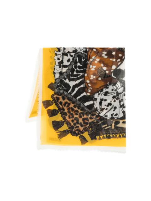 animal-print scarf