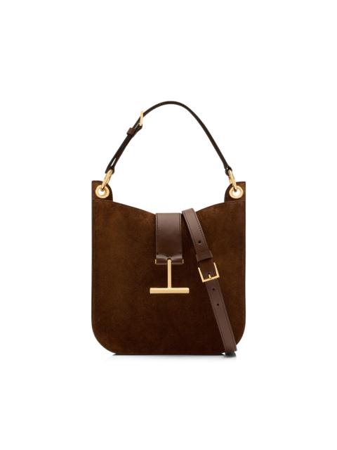 SUEDE LEATHER AND SMOOTH LEATHER TARA SMALL CROSSBODY