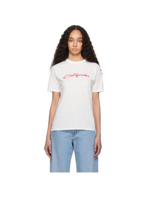 White 'California' Signature T-Shirt