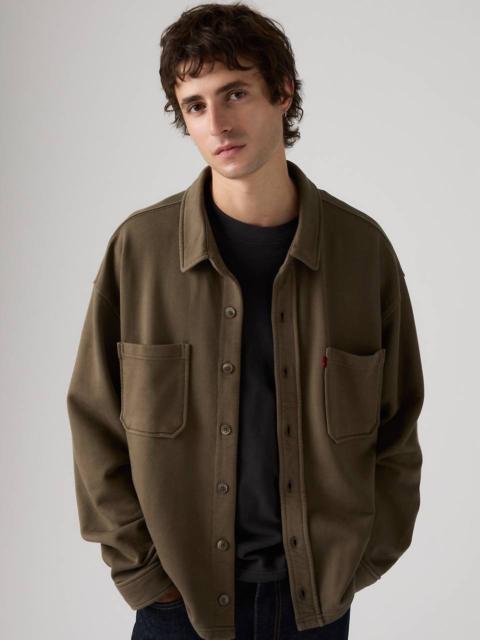 BOXY KNIT WORKER SWEATSHIRT