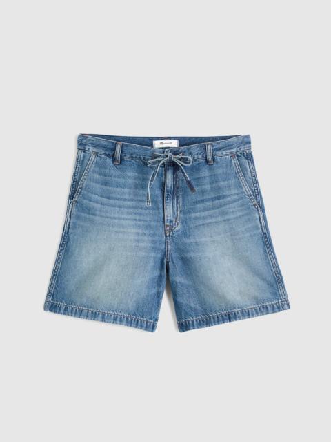 The Drawstring Short in Airy Denim