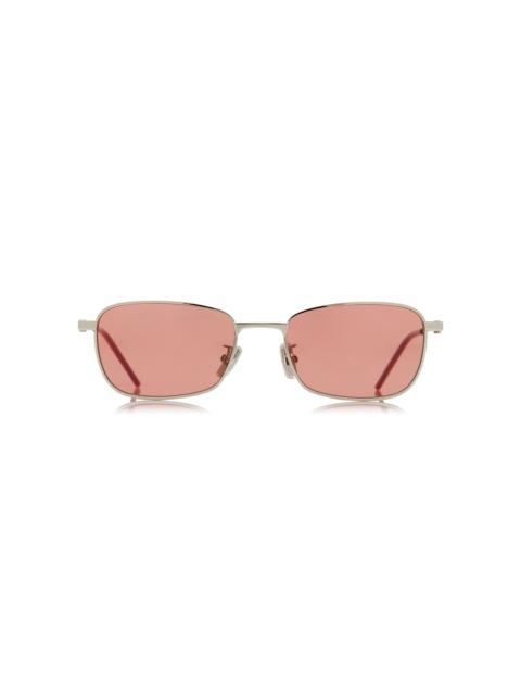 Speed Square-Frame Metal Sunglasses brown