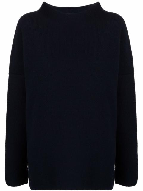 wool mock-neck sweater