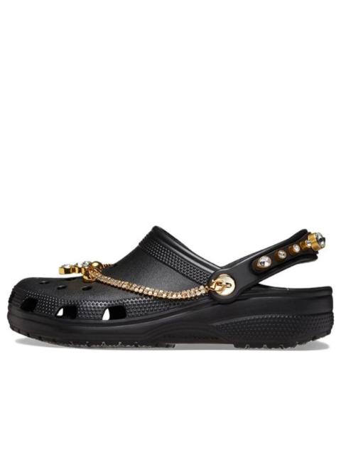 (WMNS) Crocs Classic Tiara Clogs 'Black Gold' 209684-001