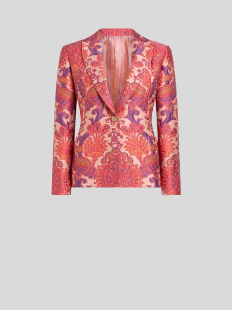 FLORAL JACQUARD JACKET