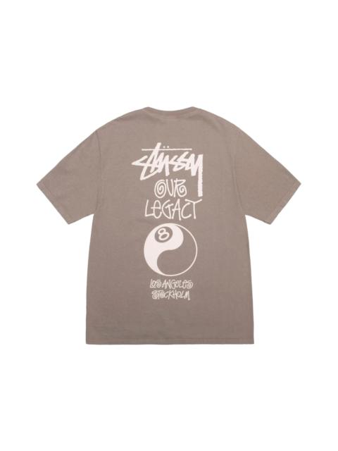 Stussy x Our Legacy Work Shop 8 Ball Yin Yang Pigment Dyed Tee Taupe