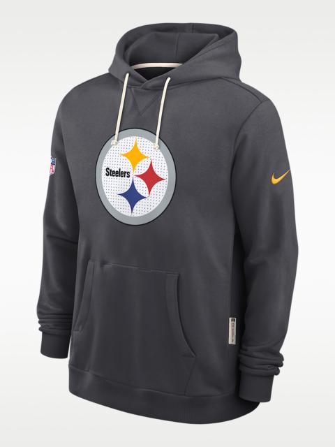 Pittsburgh Steelers Initial Home Sideline Men's Nike Dri-FIT NFL Pullover Hoodie
