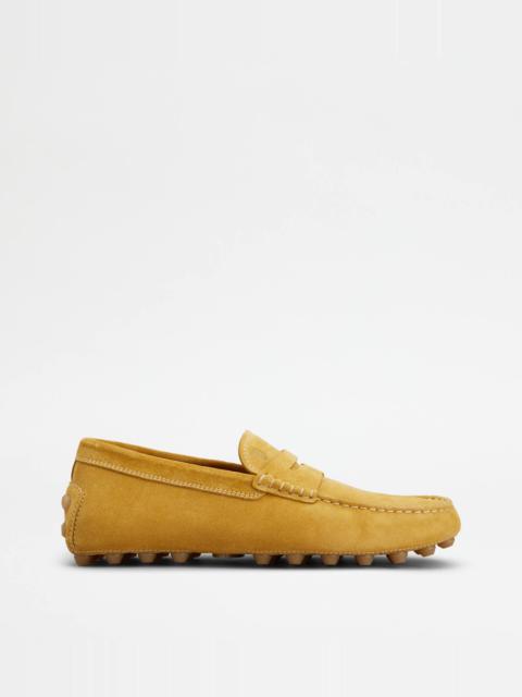 TOD'S GOMMINO BUBBLE IN SUEDE - YELLOW
