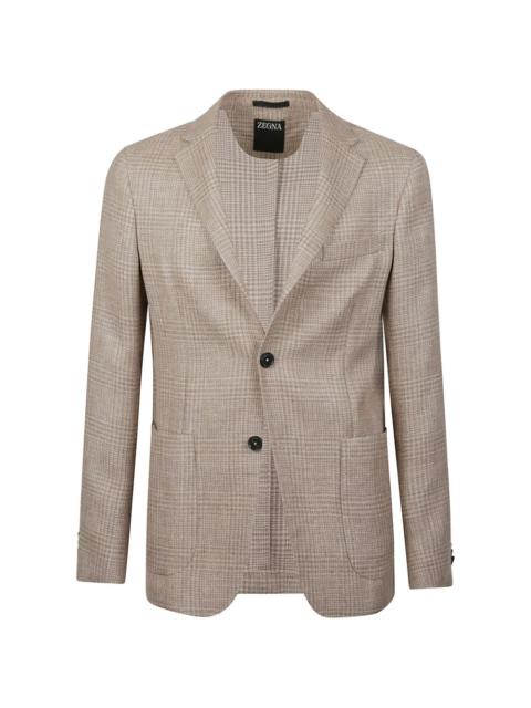 check wool jacket