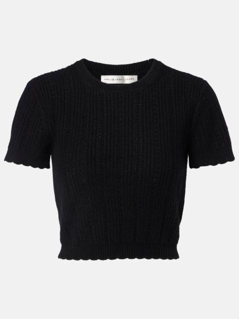 The Getaway cashmere crop top
