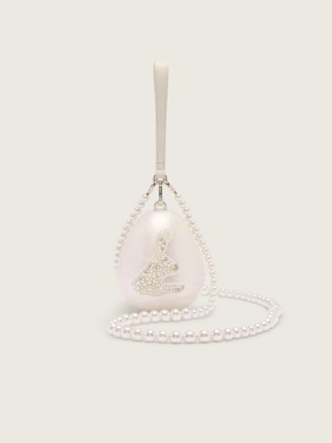 Embellished Hare Pearl Egg Bag