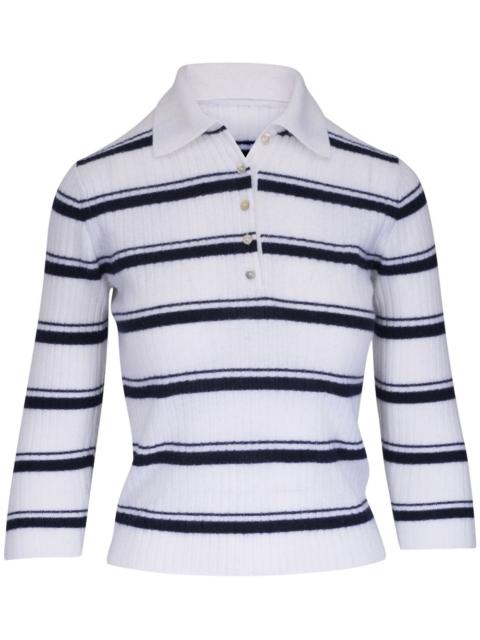 striped polo jumper