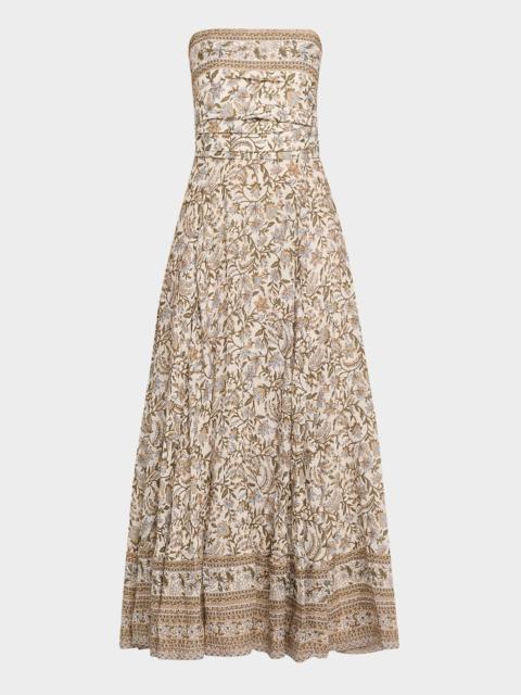 Lana Floral Strapless Maxi Dress