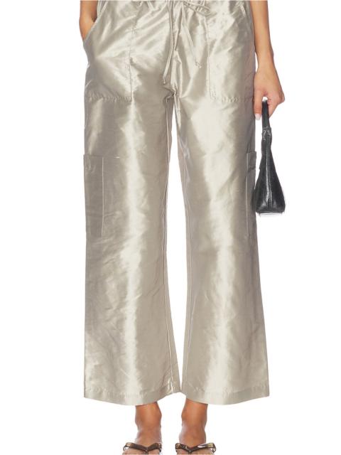 The Taffeta Drawstring Cargo Pant