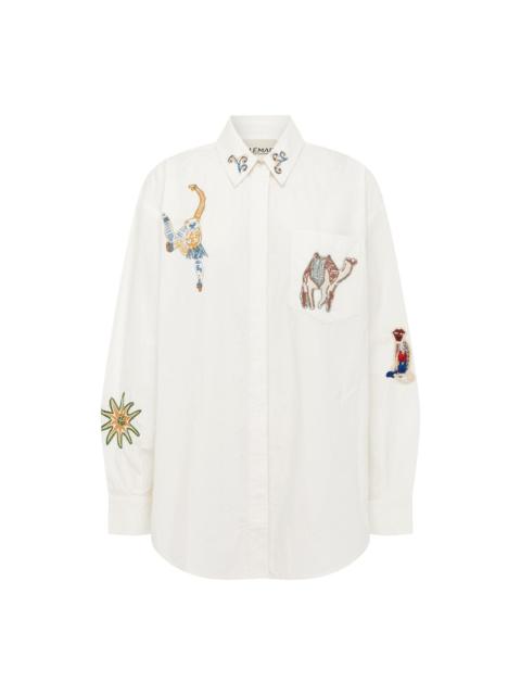 Carmine Embroidered Shirt