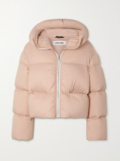 Kenny Hooded Quilted Shell Down Jacket