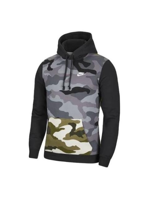 Nike Sportswear Club Fleece Camouflage Colorblock Green Army green CQ7764-324