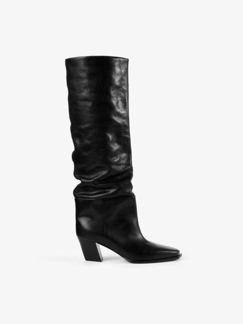 Hart Knee Boot 60
Black Shiny Calf Leather Knee High Boot