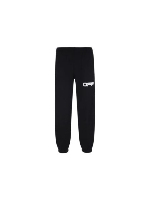 OFF-WHITE Airport Tape Long Sweatpants Black/Beige