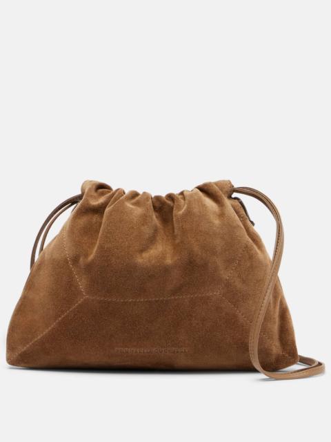 Suede crossbody bag