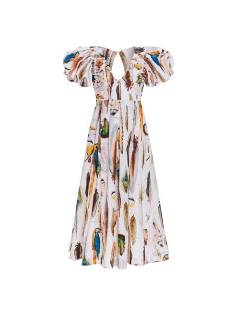 Chontaduro Pluma Midi Dress