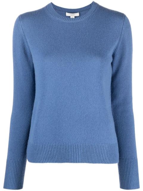 purl-knit cashmere top