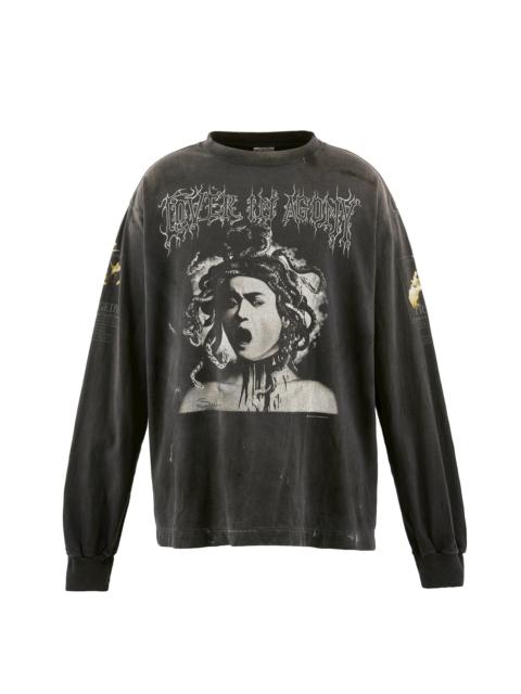 LS T-SHIRT/MEDUSA / BLK