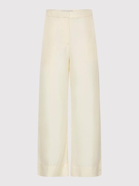 Silk Twill Pants - Milk