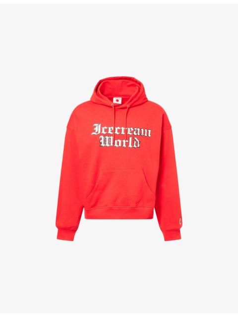 Icecream World Oversized Cotton-Jersey Hoodie