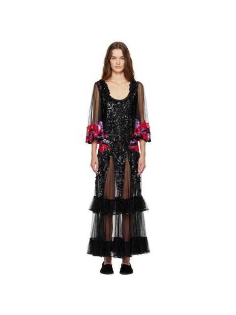 Black Gazebo Maxi Dress