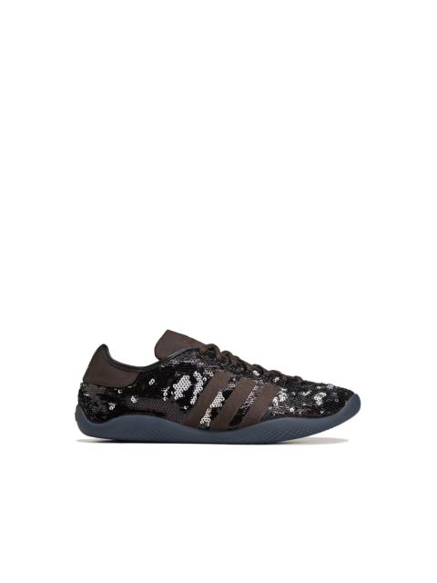 WB KARINTHA SEQUIN LO SNEAKERS - DARK BROWN