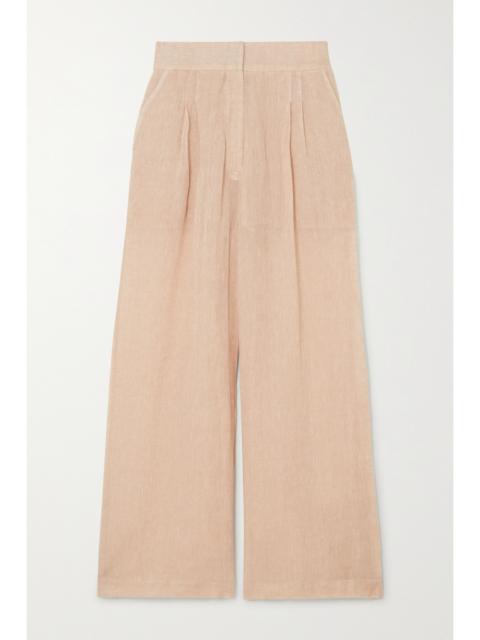 Sohag Linen Wide-leg Pants