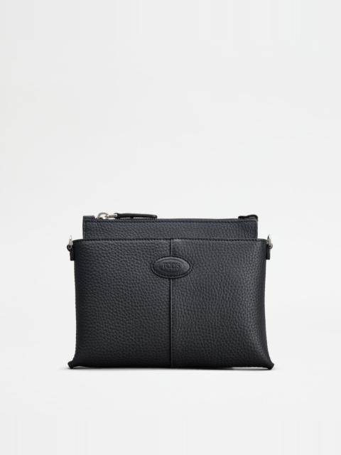 TOD'S DI BAG SHOULDER BAG IN LEATHER MINI - BLACK
