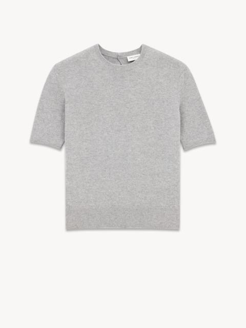 T-SHIRT SWEATER IN WOOL