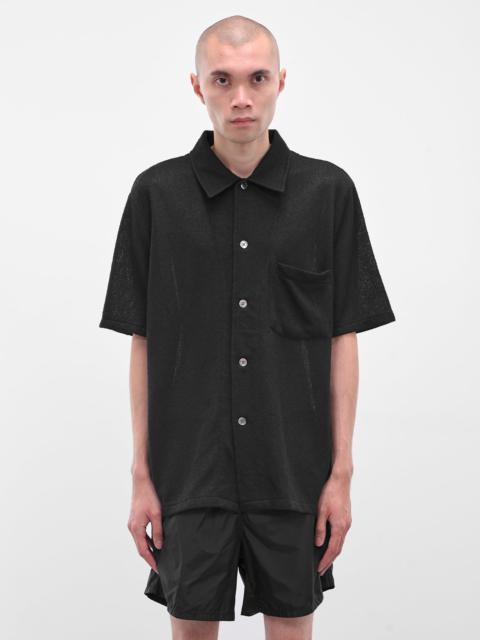 Black Borrowed Button-Down Shirt