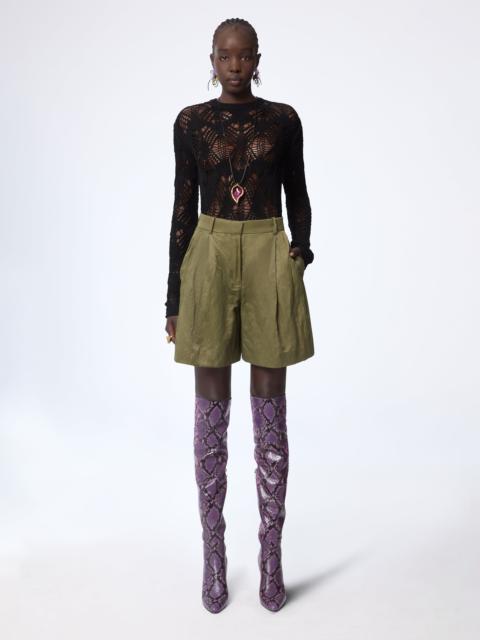 Wrinkled Cotton Short