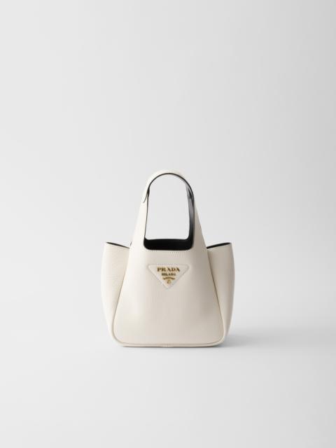 Leather mini handbag