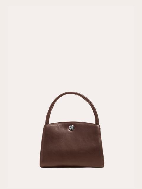 PUSHLOCK LADY BAG DARK BROWN