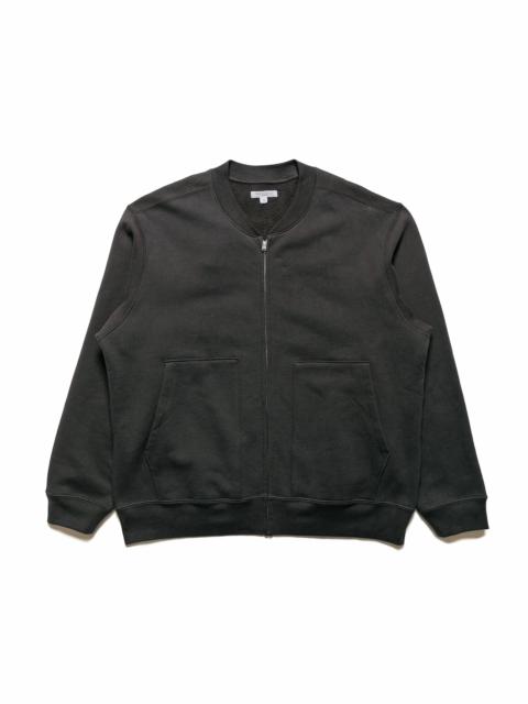 Zip Crew Neck Tire Black