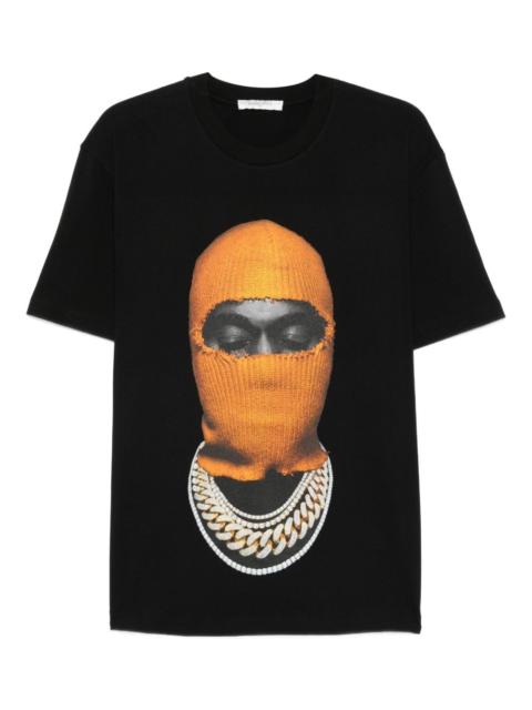 mask-print T-shirt