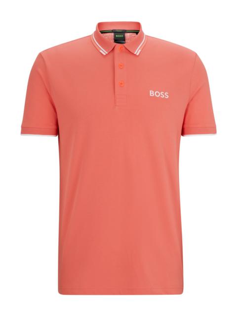 POLO SHIRT WITH CONTRAST LOGOS